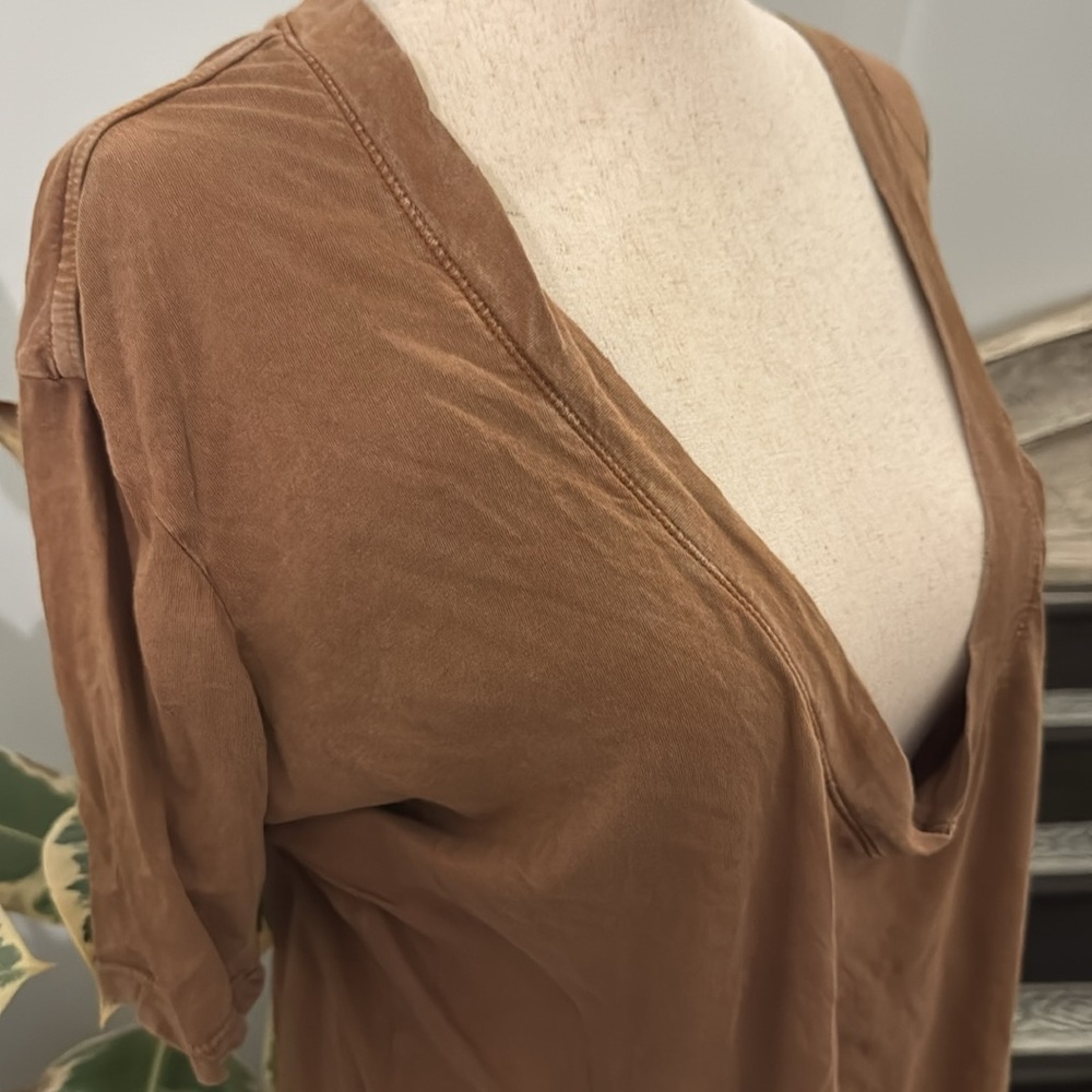 FP Deep V-Neck Tee -Terracotta - Picture 2 of 6